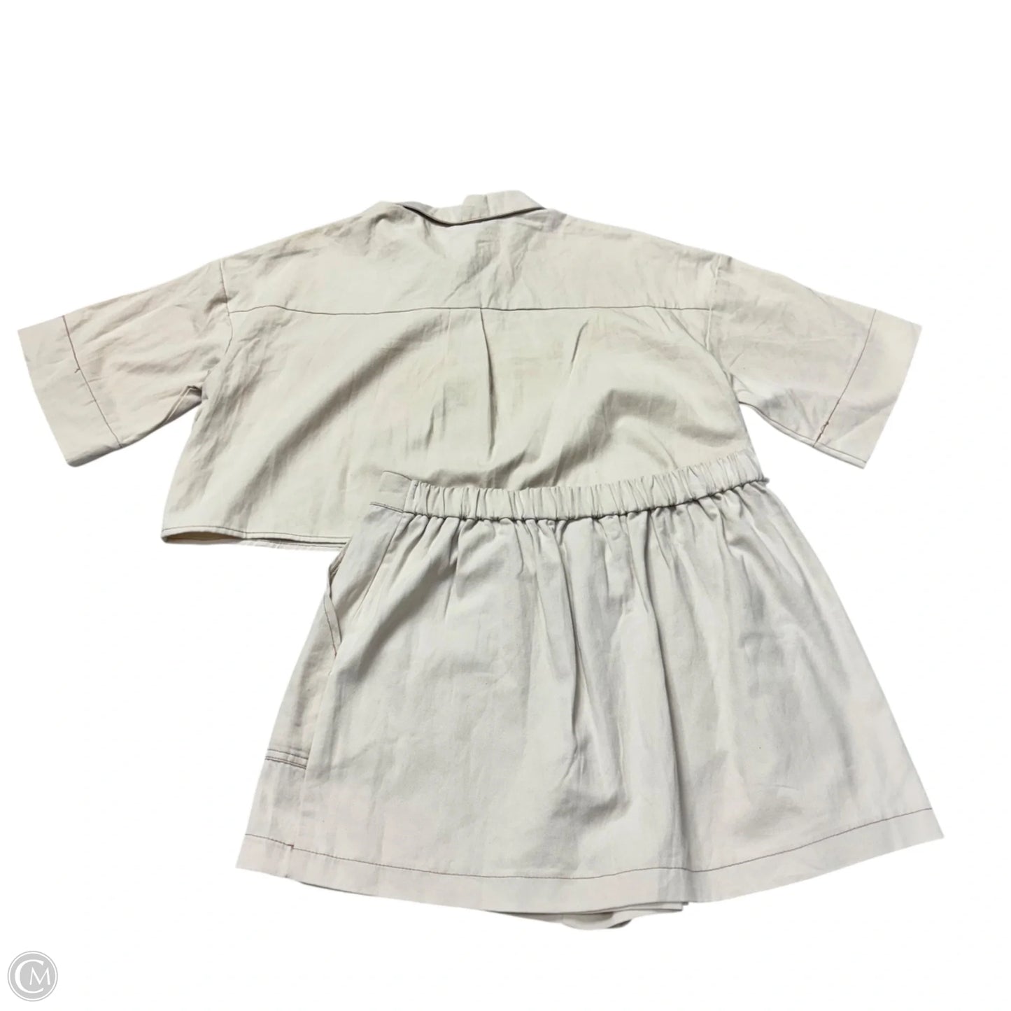 Skort 2pc Set By Good Luck Gem In Tan, Size: L