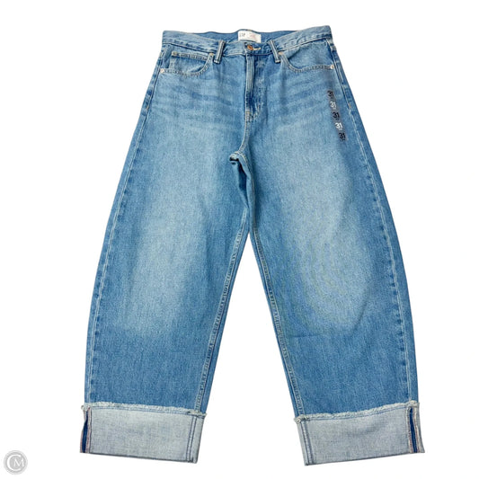 Jeans Wide Leg By Gap In Blue Denim, Size: 12