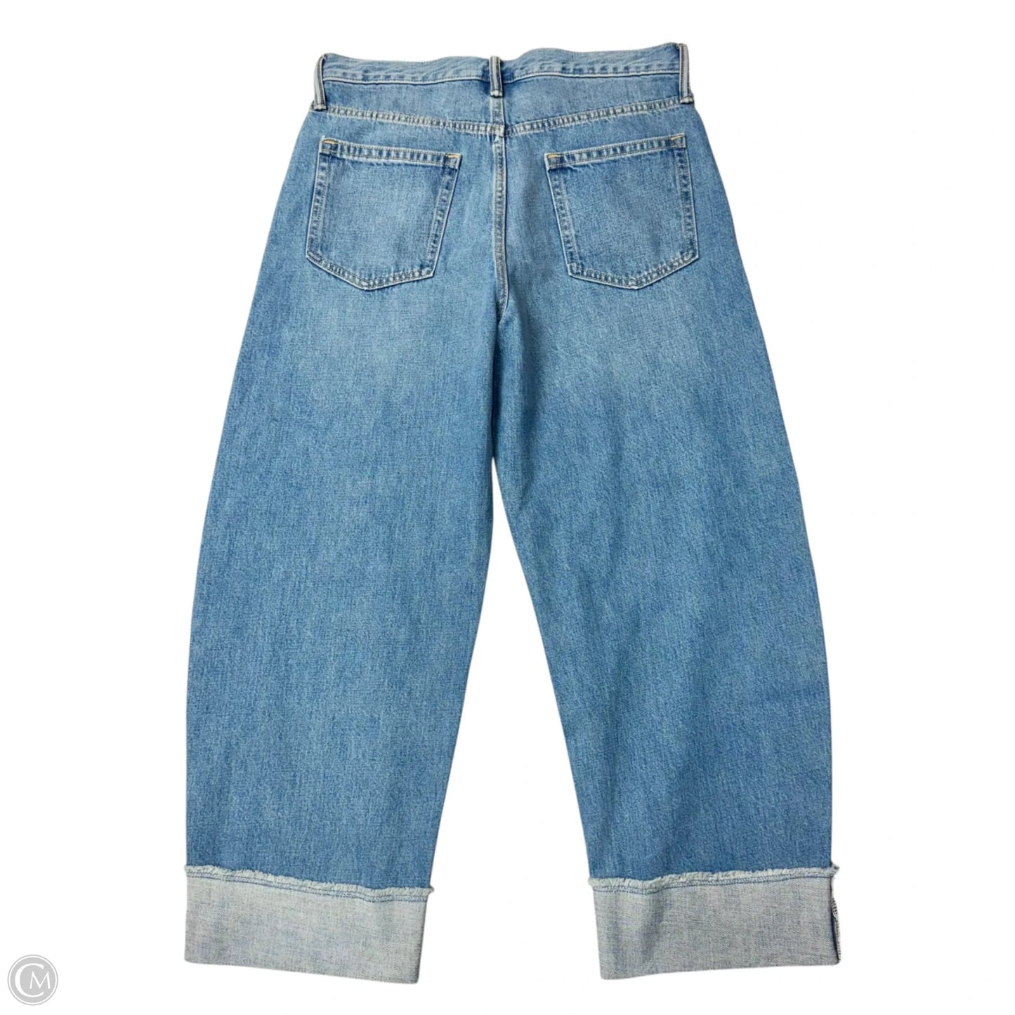 Jeans Wide Leg By Gap In Blue Denim, Size: 12