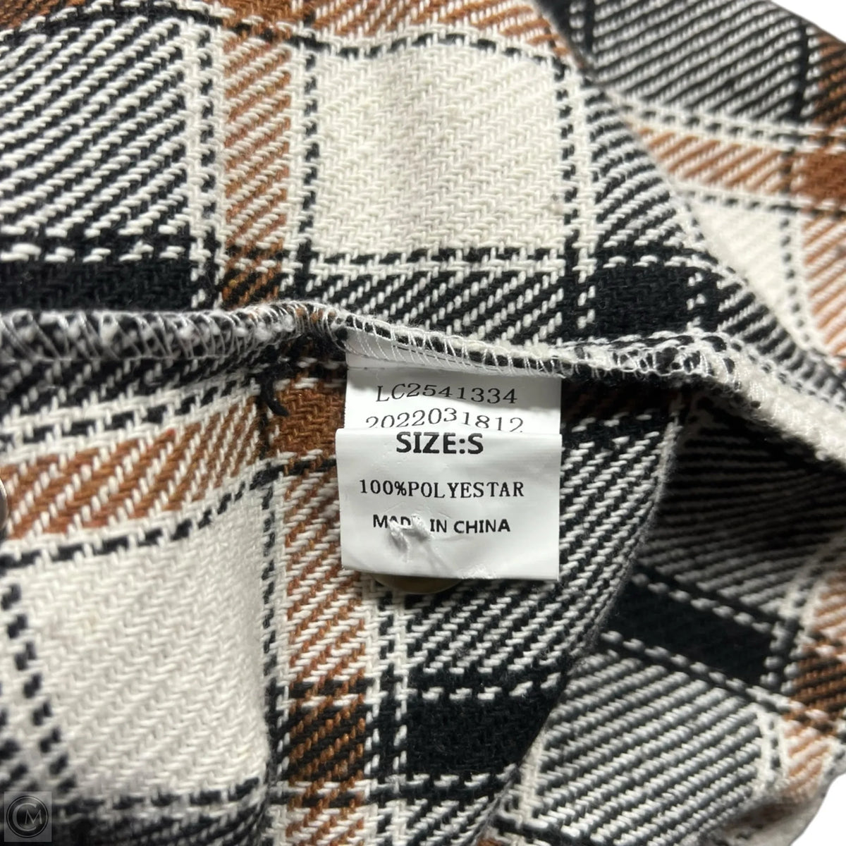 Jacket Other In Plaid Pattern, Size: S