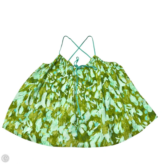 Top Sleeveless By Anthropologie In Green, Size: L