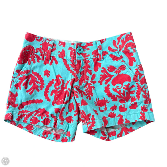 Shorts Designer By Lilly Pulitzer In Blue & Red, Size: 00