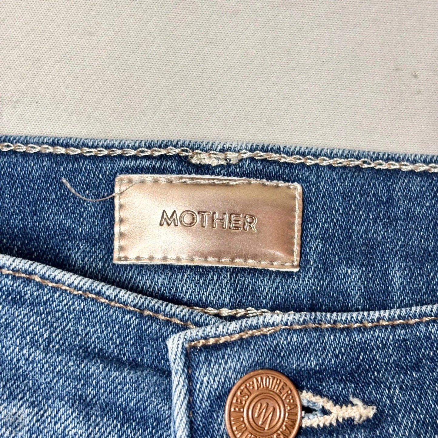 Jeans Boot Cut By Mother In Blue Denim, Size: 6