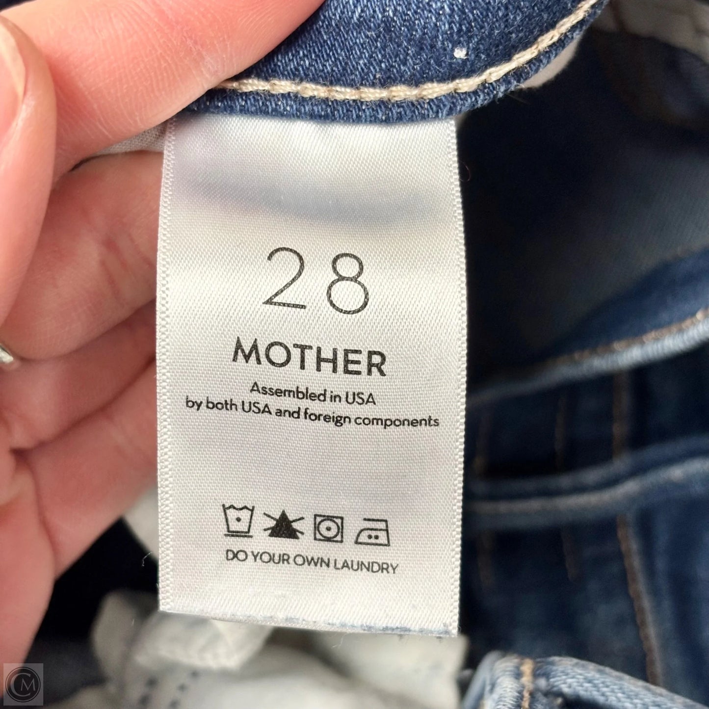 Jeans Boot Cut By Mother In Blue Denim, Size: 6