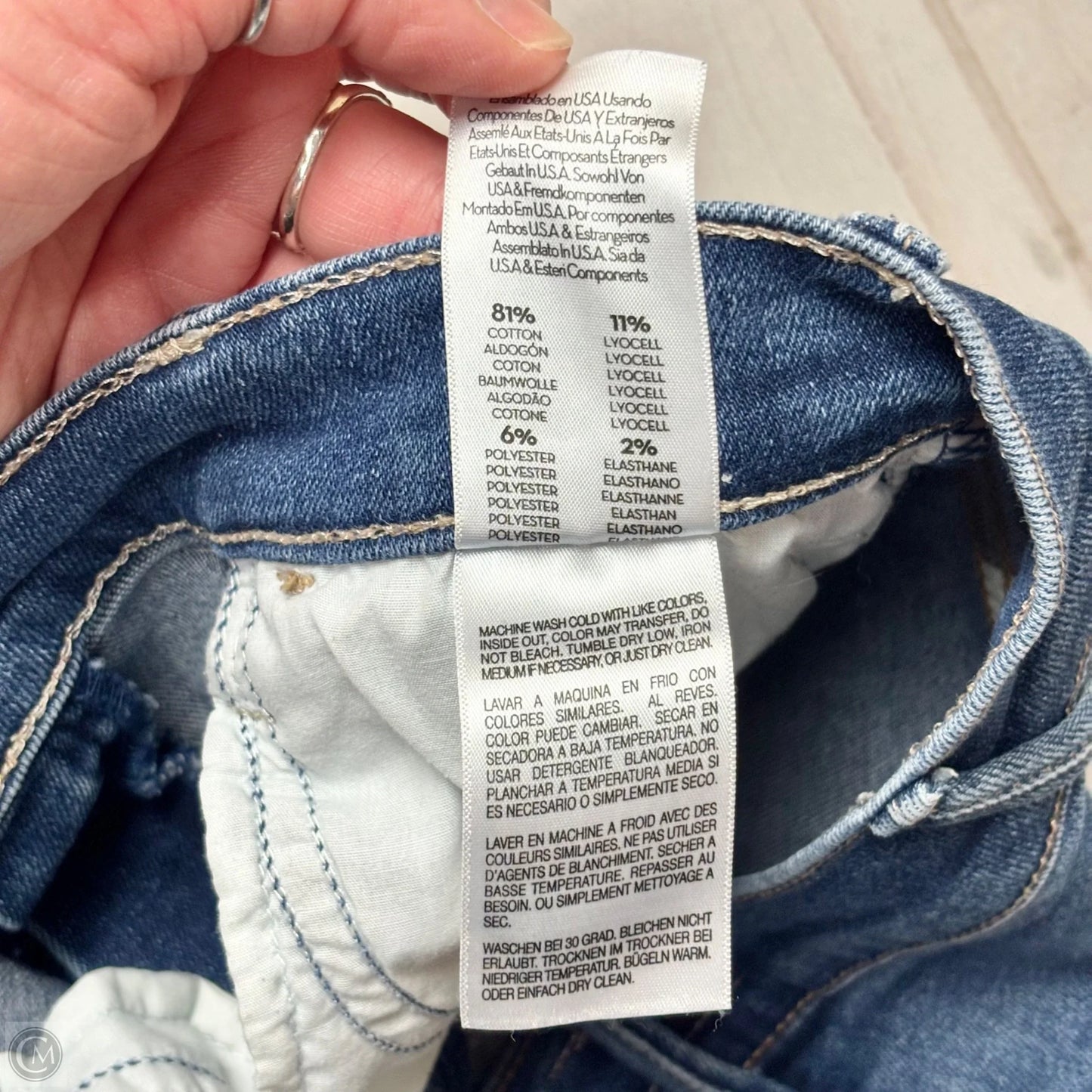 Jeans Boot Cut By Mother In Blue Denim, Size: 6