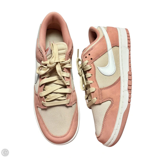 Shoes Sneakers By Nike In Pink & Tan, Size: 11.5