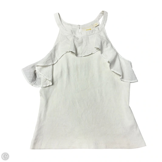 Top Sleeveless By Maeve In White, Size: M