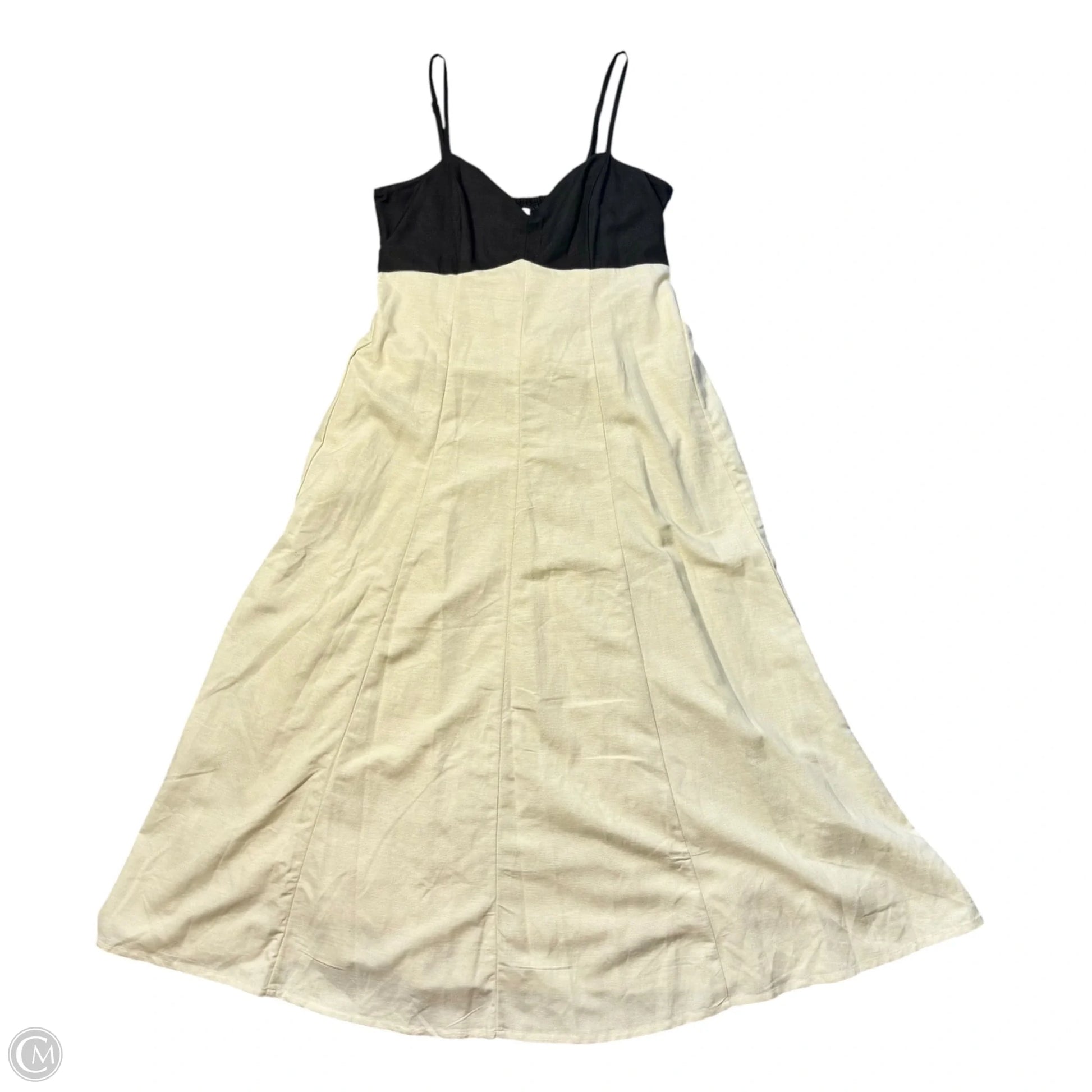 Dress Casual Maxi By Japna In Black & Tan, Size: M β Clothes Mentor Springfield PA #217