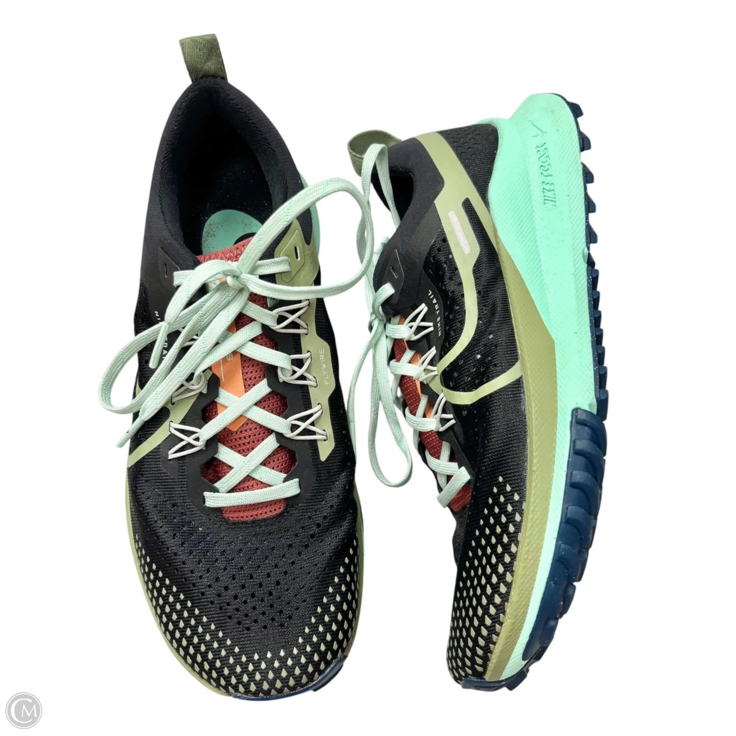 Shoes Athletic By Nike In Black & Green, Size: 7.5