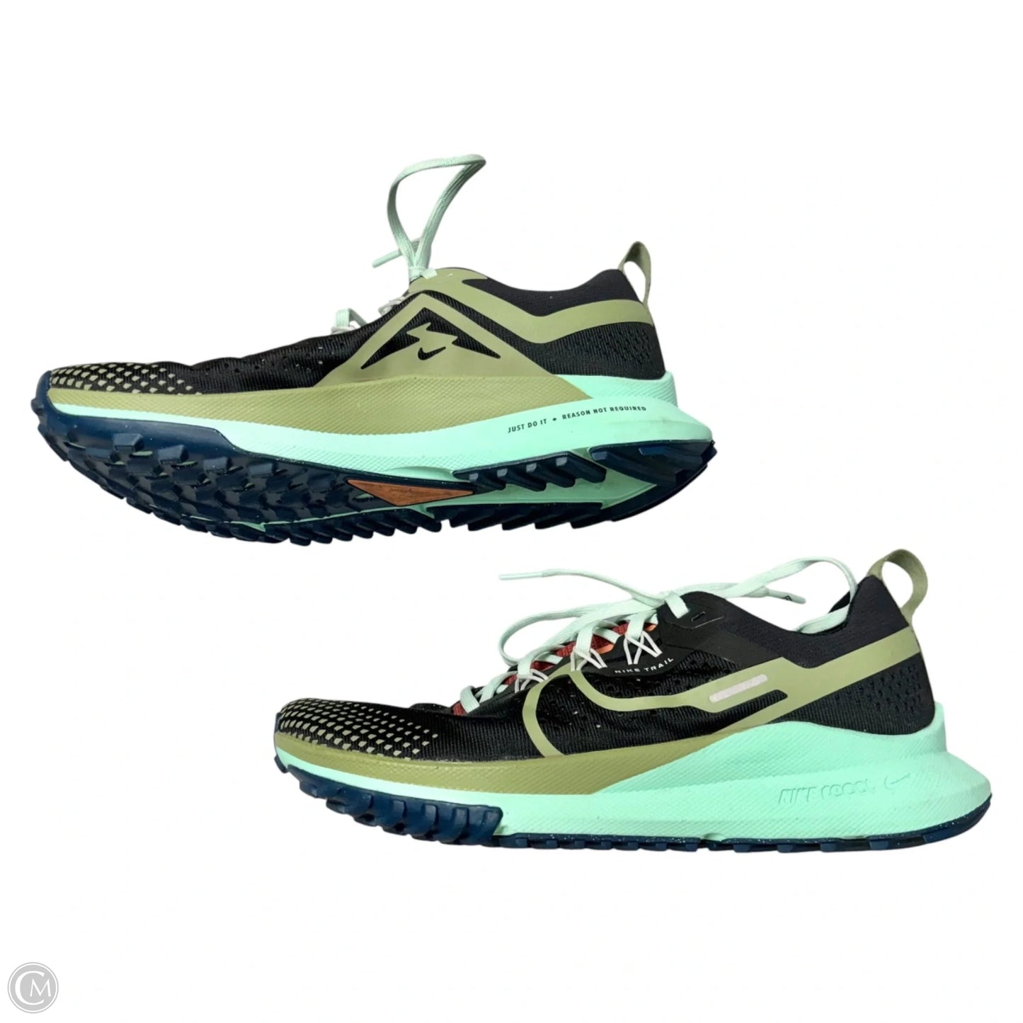 Shoes Athletic By Nike In Black & Green, Size: 7.5