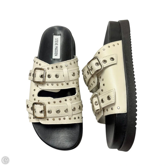 Sandals Flats By Steve Madden In Beige, Size: 8.5