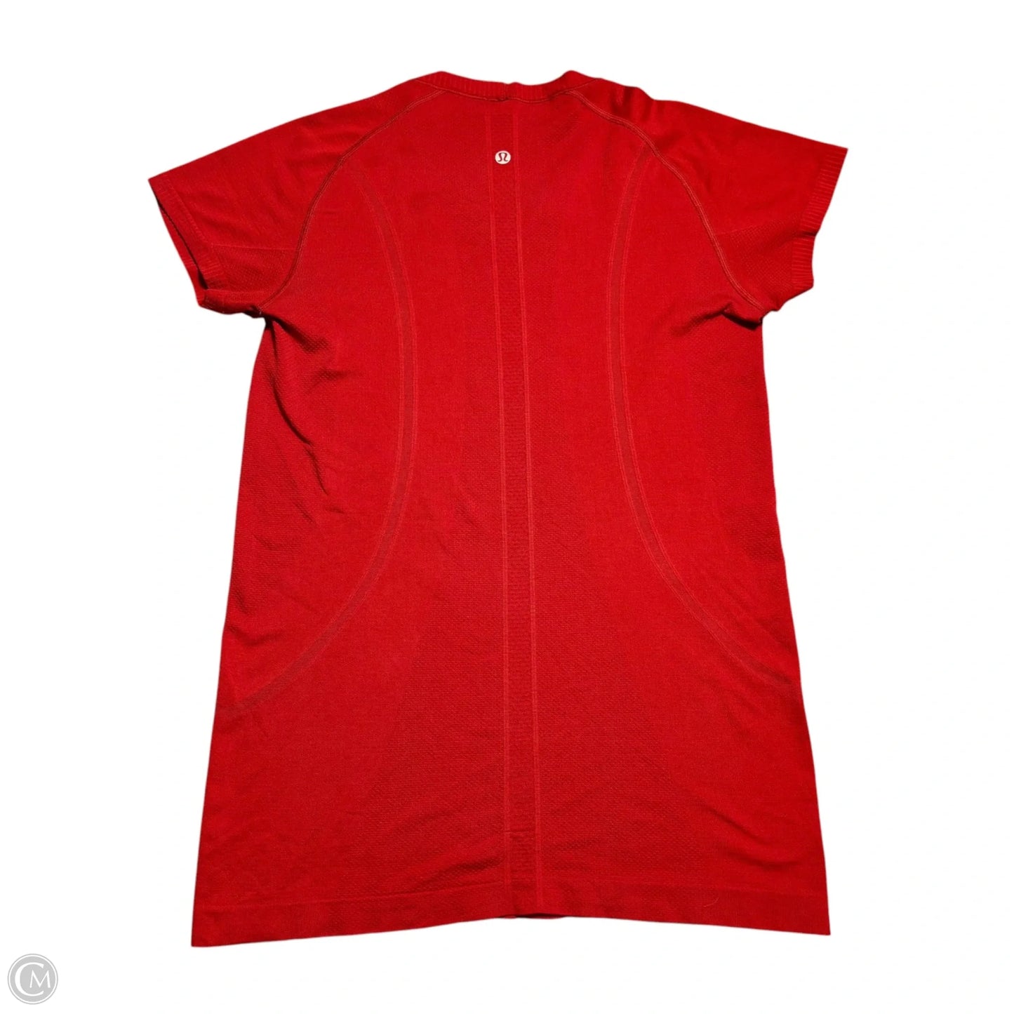 Athletic Top Short Sleeve By Lululemon In Red, Size: M