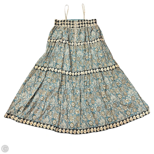 Dress Casual Maxi By Natural Life In Blue & Tan, Size: L