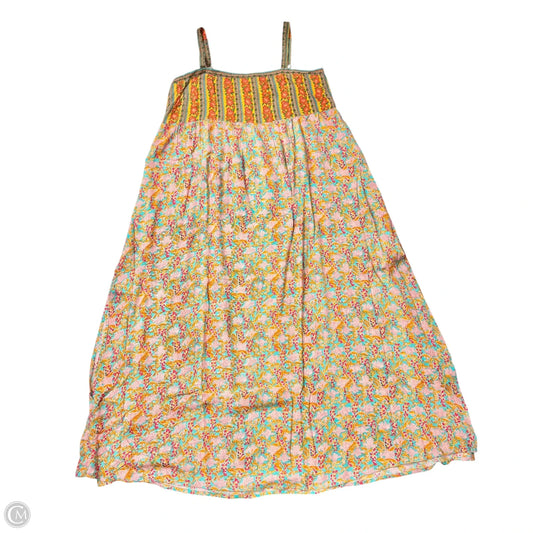 Dress Casual Maxi By Natural Life In Orange & Pink, Size: L
