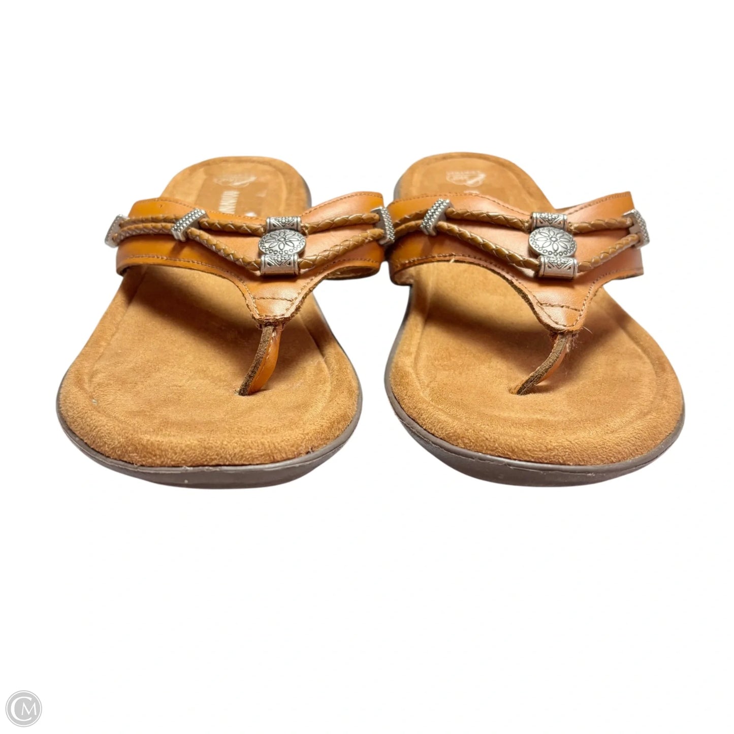 Sandals Flip Flops By Minnetonka In Brown, Size: 7