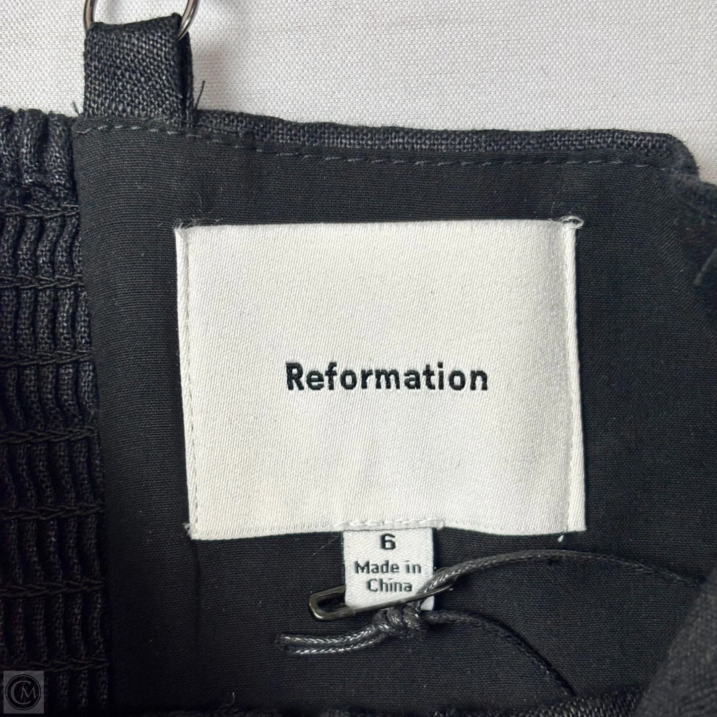 Top Sleeveless By Reformation In Black, Size: S