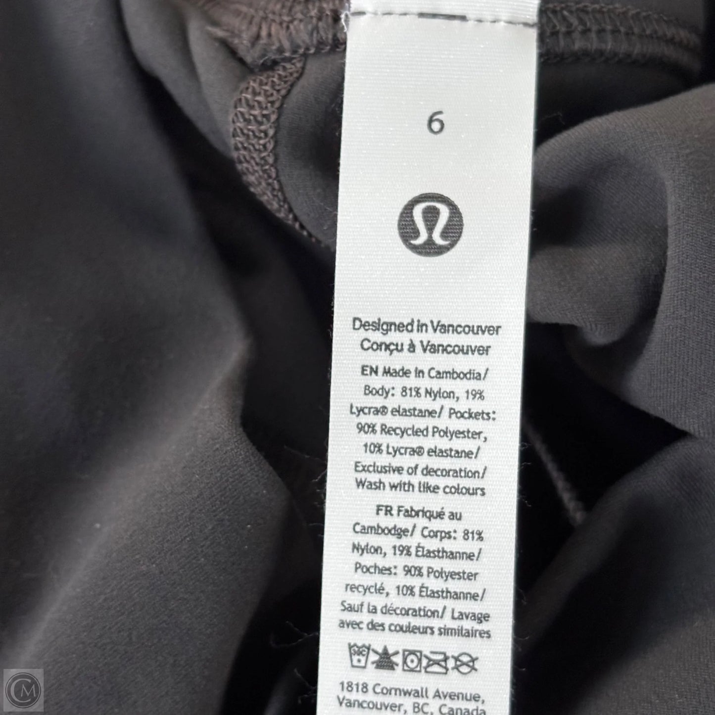 Athletic Pants By Lululemon In Grey, Size: 6