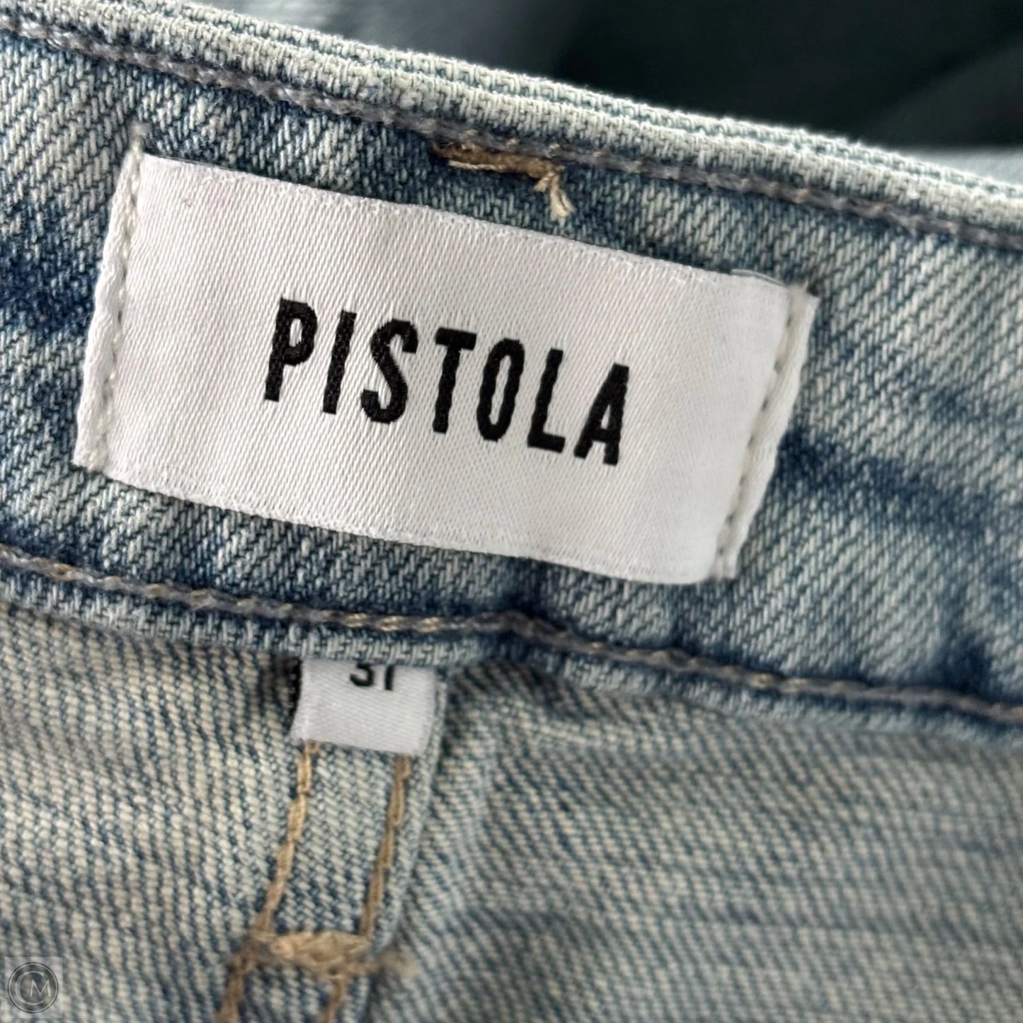 Jeans Straight By Pistola In Blue Denim, Size: 12