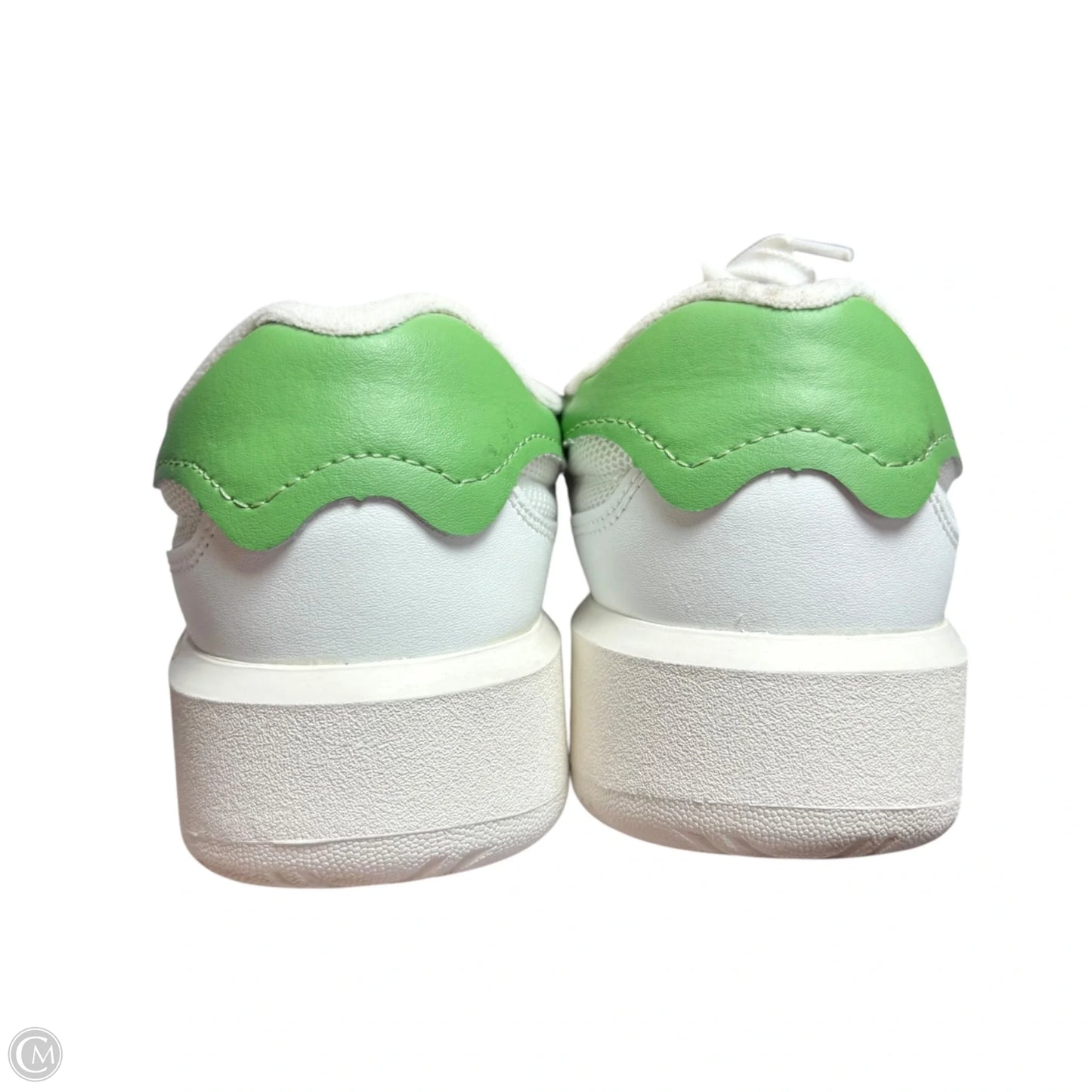 Shoes Sneakers By New Balance In Green & White, Size: 7