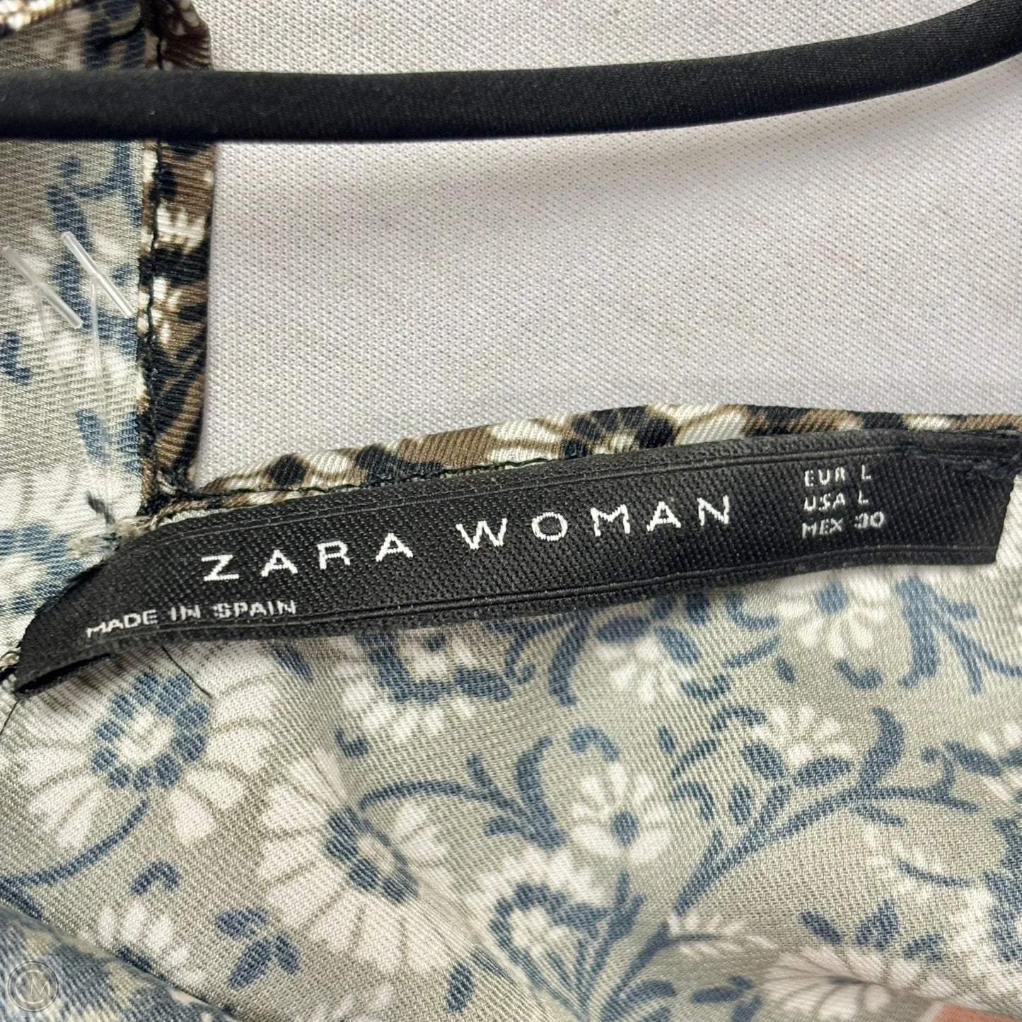 Top Sleeveless By Zara In Black & Red, Size: L
