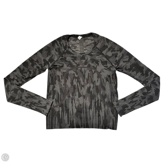 Athletic Top Long Sleeve Crewneck By Lululemon In Camouflage Print, Size: S