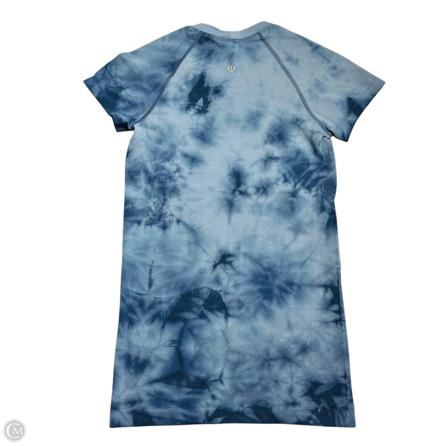 Athletic Top Short Sleeve By Lululemon In Tie Dye Print, Size: S