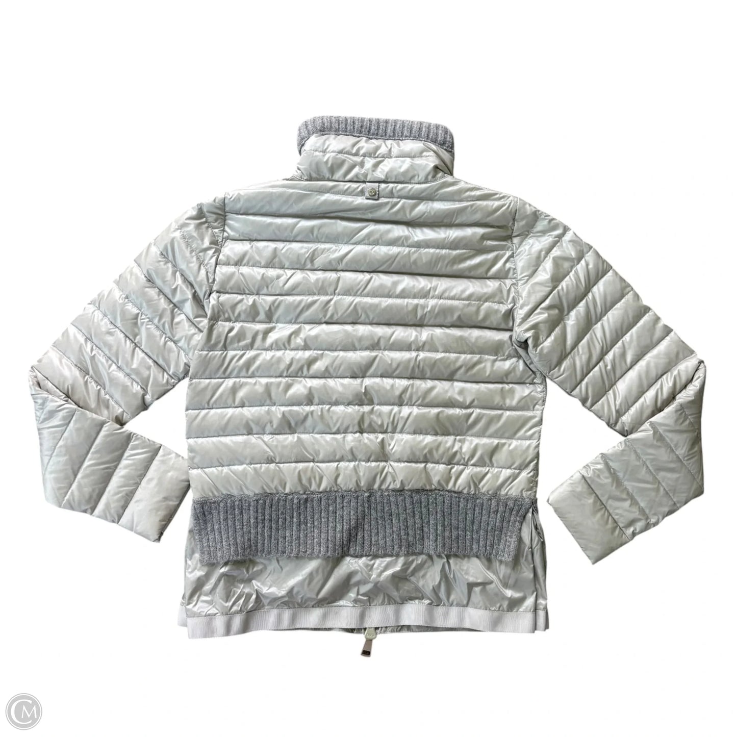 Jacket Puffer & Quilted By Sosken In Grey, Size: S