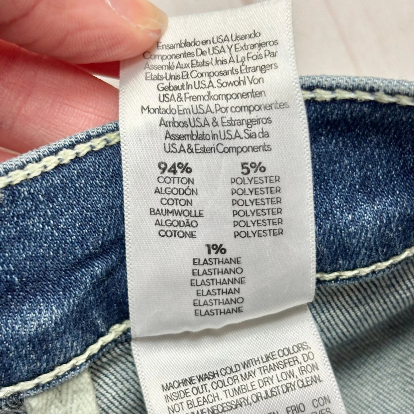 Jeans Boot Cut By Mother In Blue Denim, Size: 4