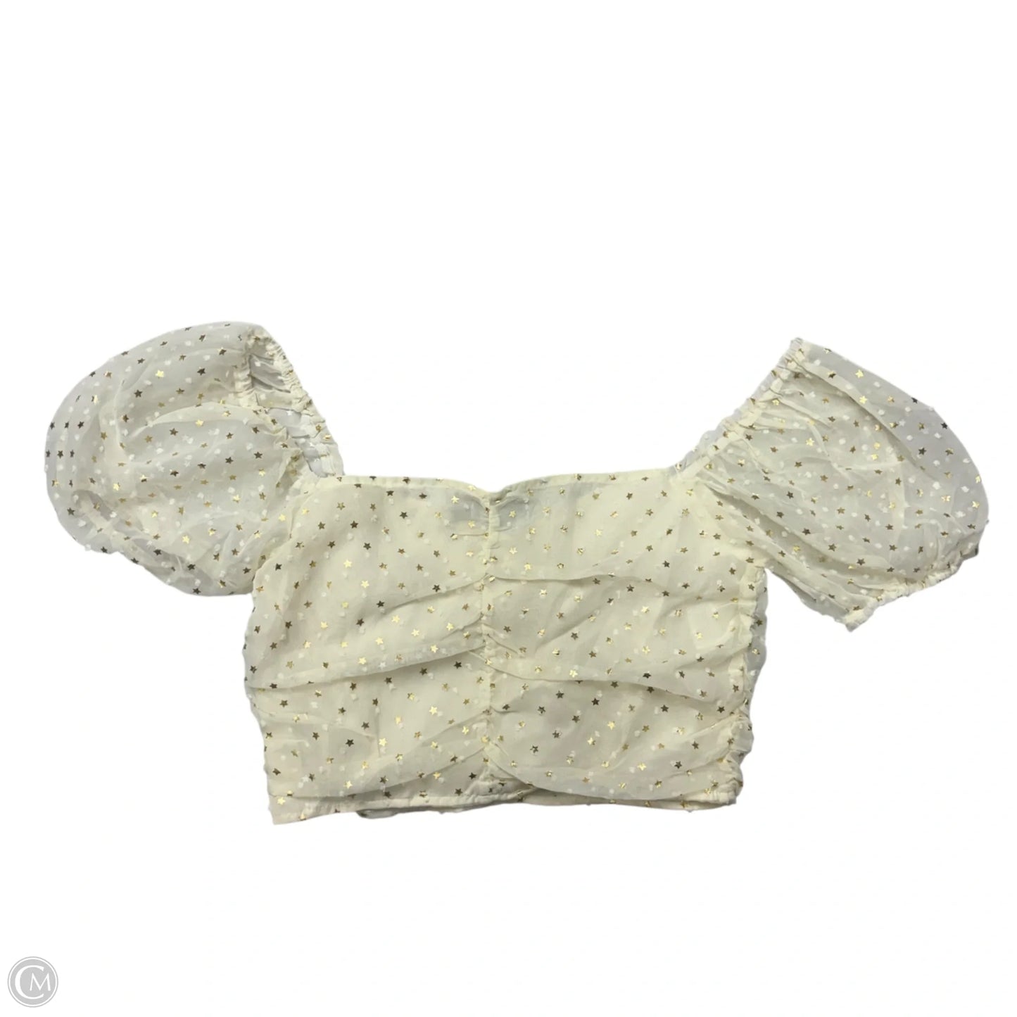 Top Short Sleeve By Nasty Gal In White, Size: S