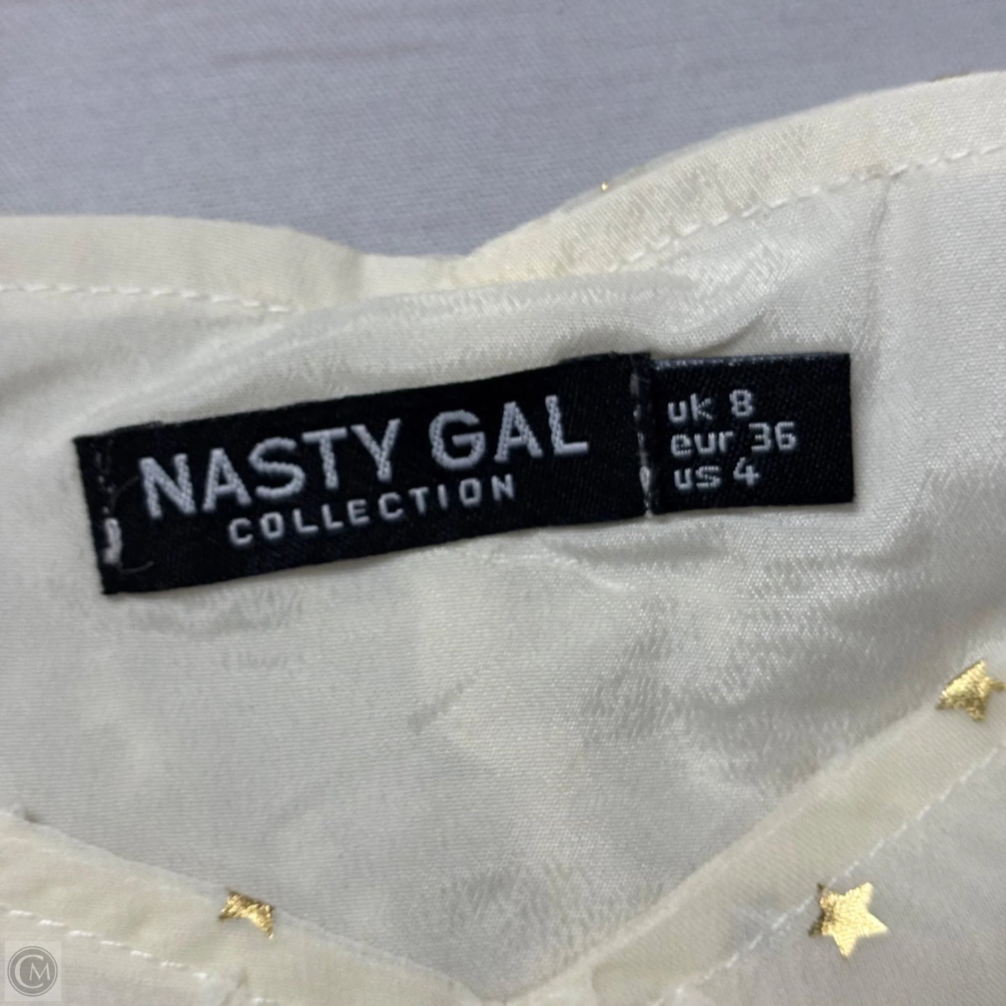 Top Short Sleeve By Nasty Gal In White, Size: S