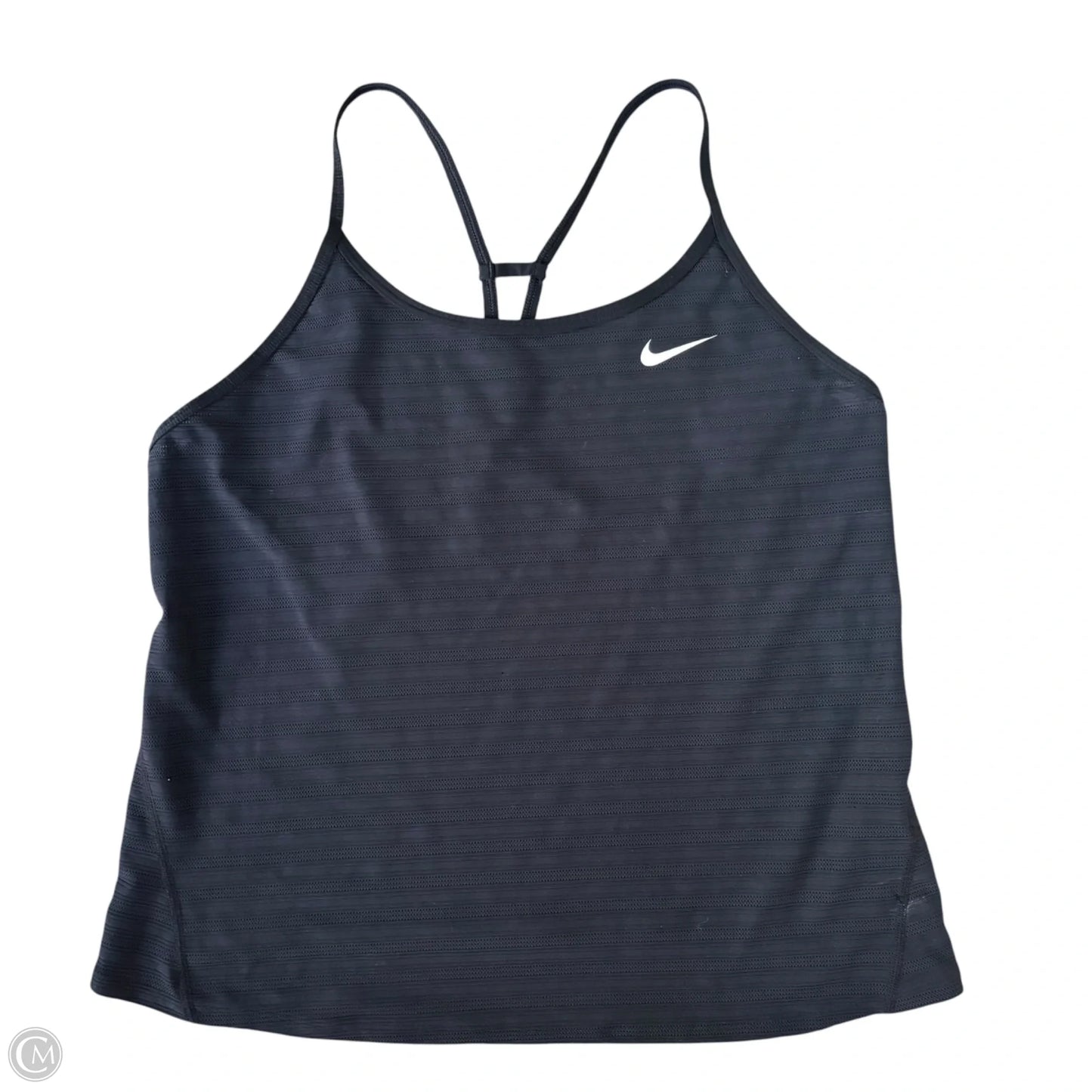 Athletic Tank Top By Nike Apparel In Black, Size: L
