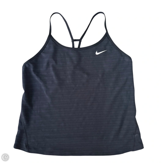Athletic Tank Top By Nike Apparel In Black, Size: L