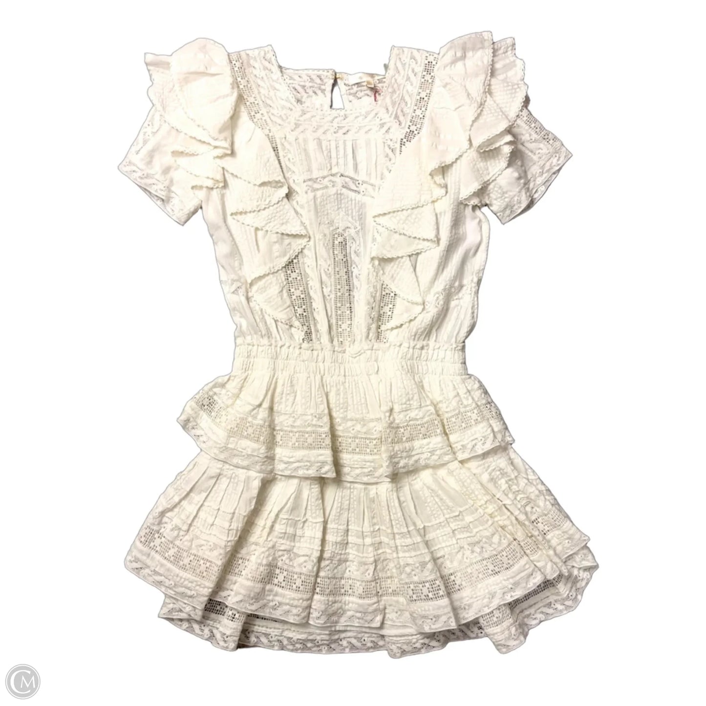 Dress Casual Midi By Loveshackfancy In White, Size: Xs