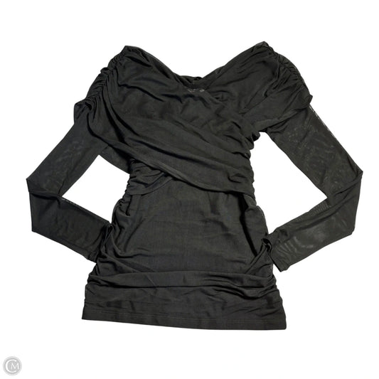 Top Long Sleeve By Loft In Black, Size: M