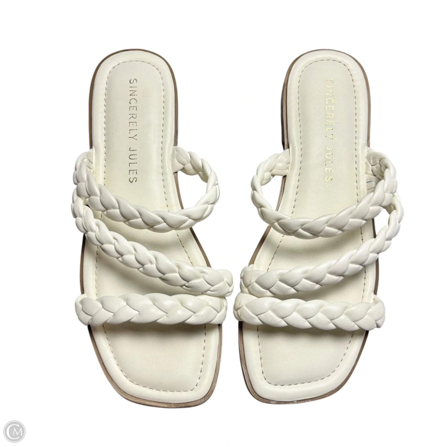 Sandals Flats By Sincerely Jules In White, Size: 7.5