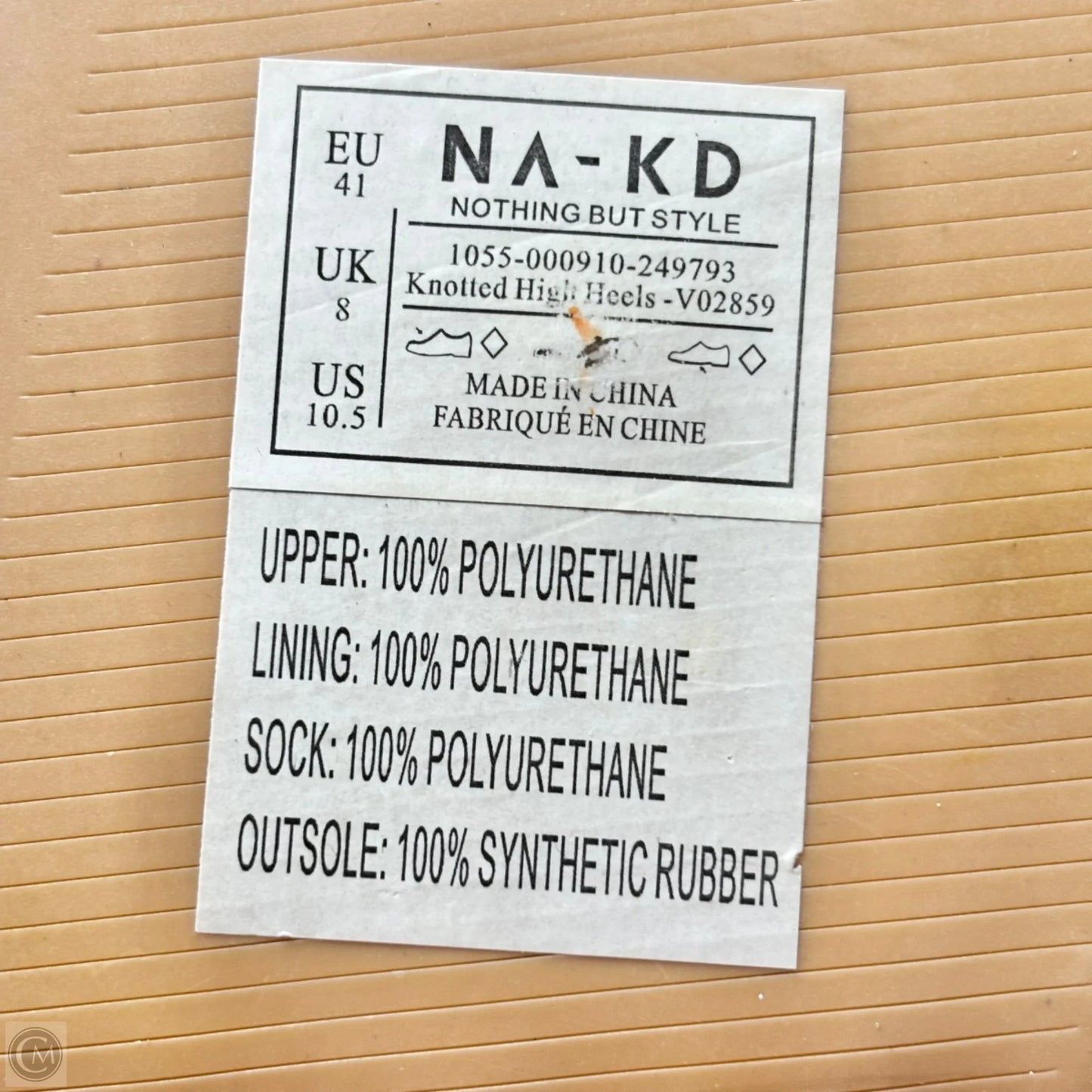 Sandals Heels Block By Na-kd In Blue, Size: 10.5
