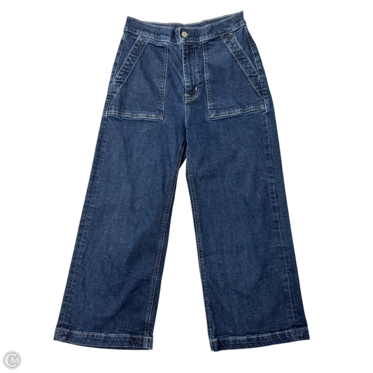Jeans Wide Leg By J. Crew In Blue Denim, Size: 2