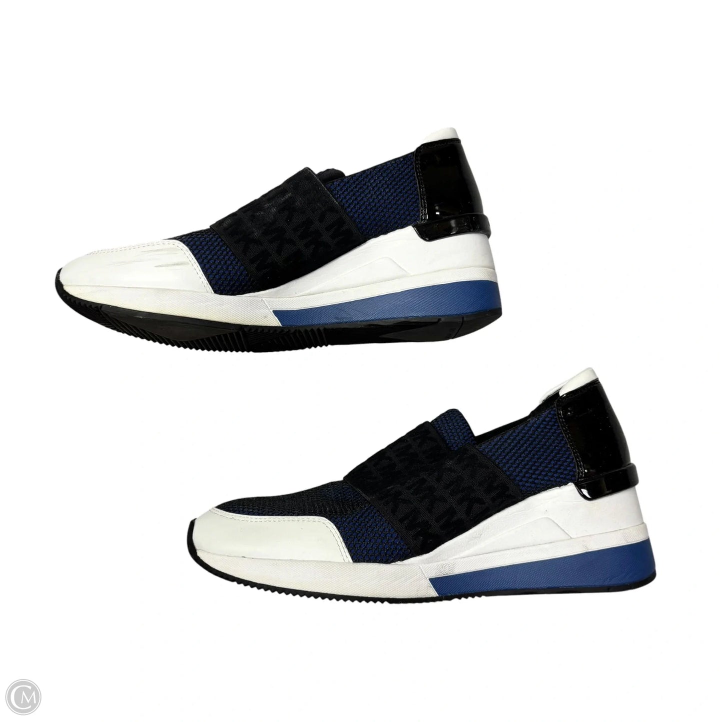 Shoes Athletic By Michael By Michael Kors In Black & Blue, Size: 9