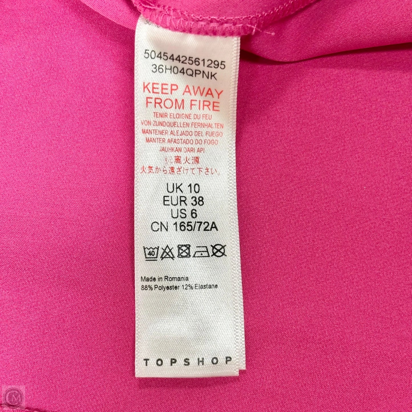 Skirt Midi By Topshop In Pink, Size: 6