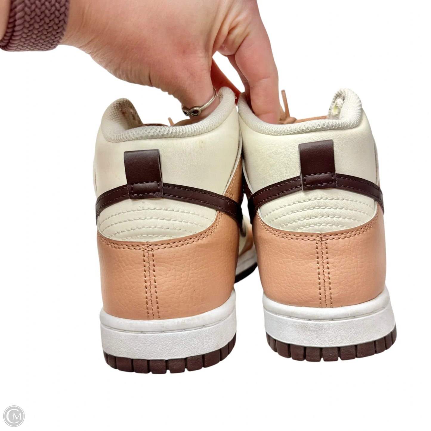 Shoes Sneakers By Nike In Brown & Cream, Size: 7