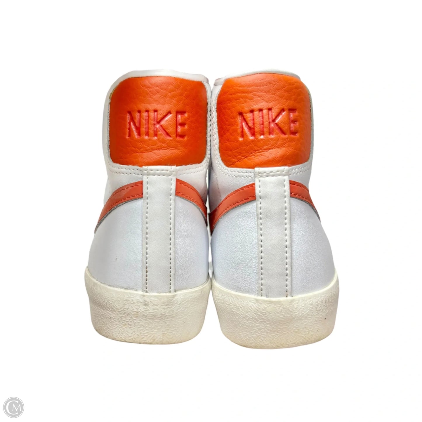 Shoes Sneakers By Nike In Orange & White, Size: 7.5