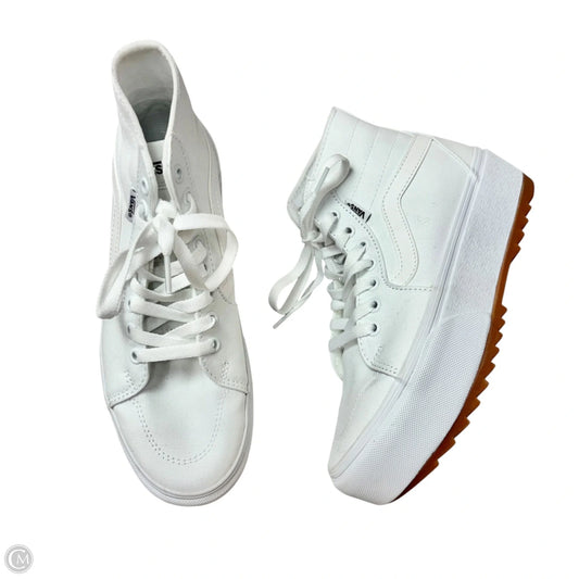 Shoes Sneakers By Vans In White, Size: 7.5