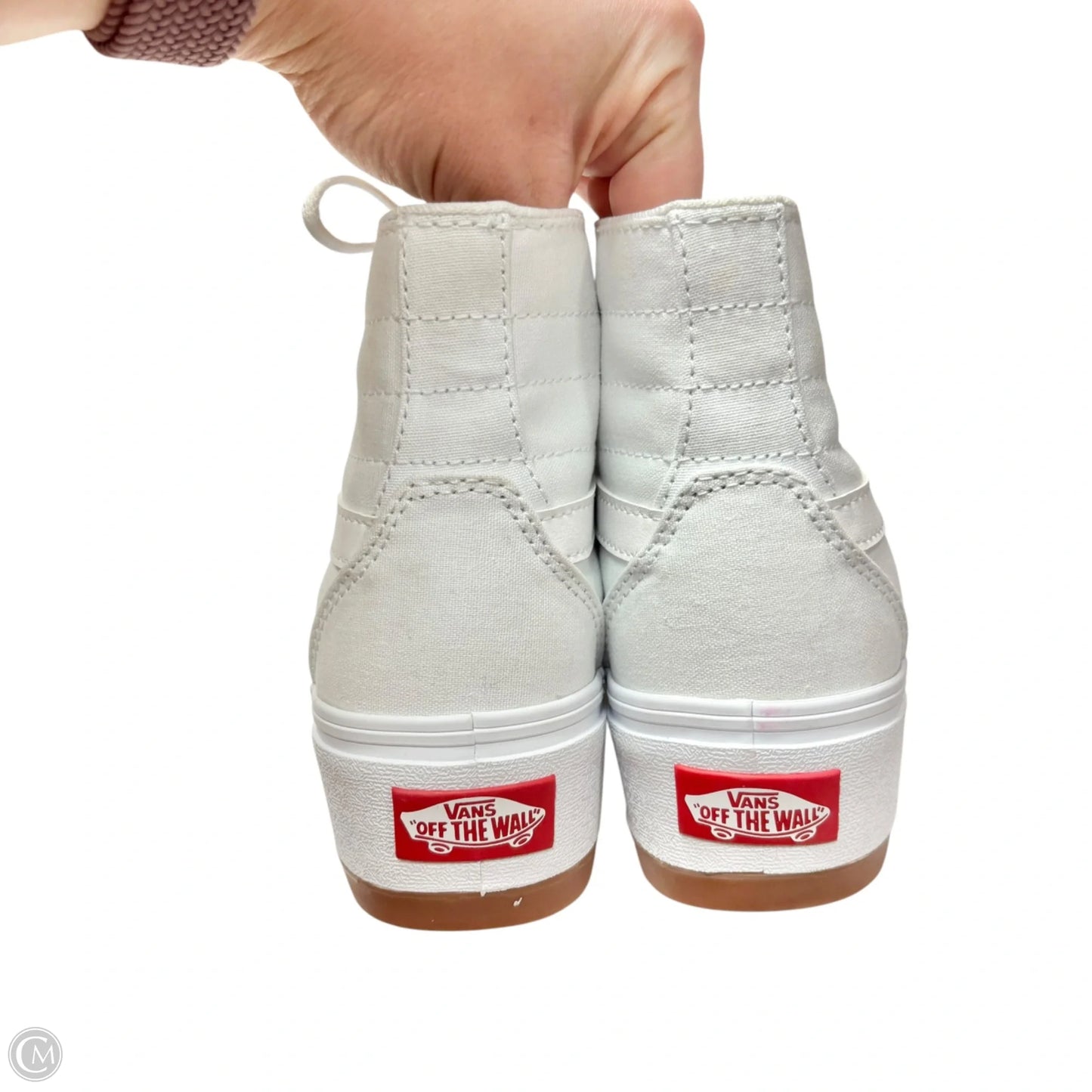Shoes Sneakers By Vans In White, Size: 7.5