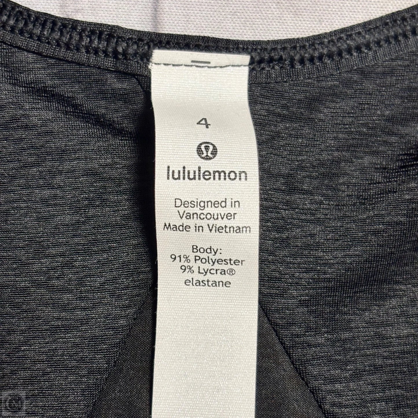 Athletic Tank Top By Lululemon In Black, Size: S