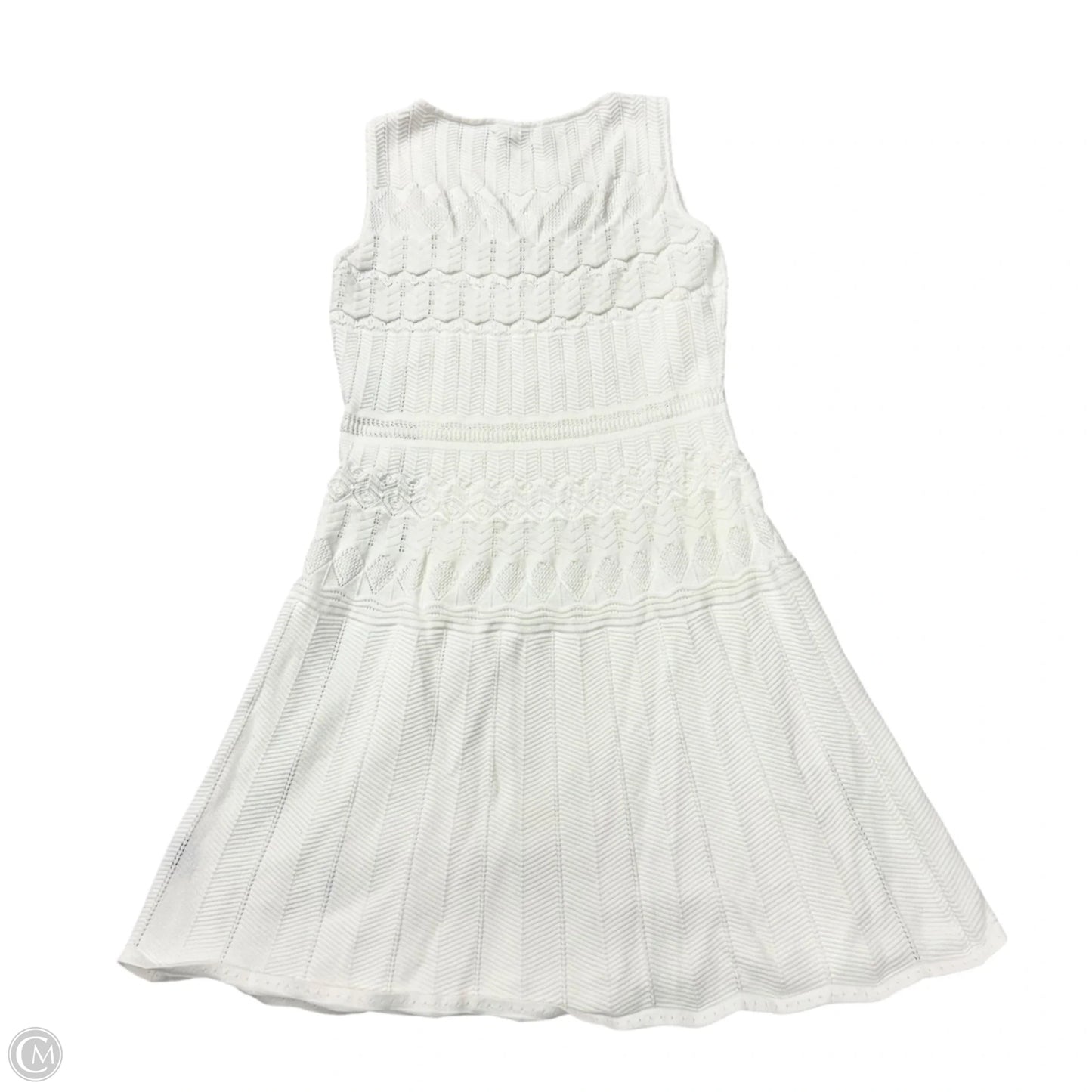 Dress Casual Midi By Lauren By Ralph Lauren In White, Size: M
