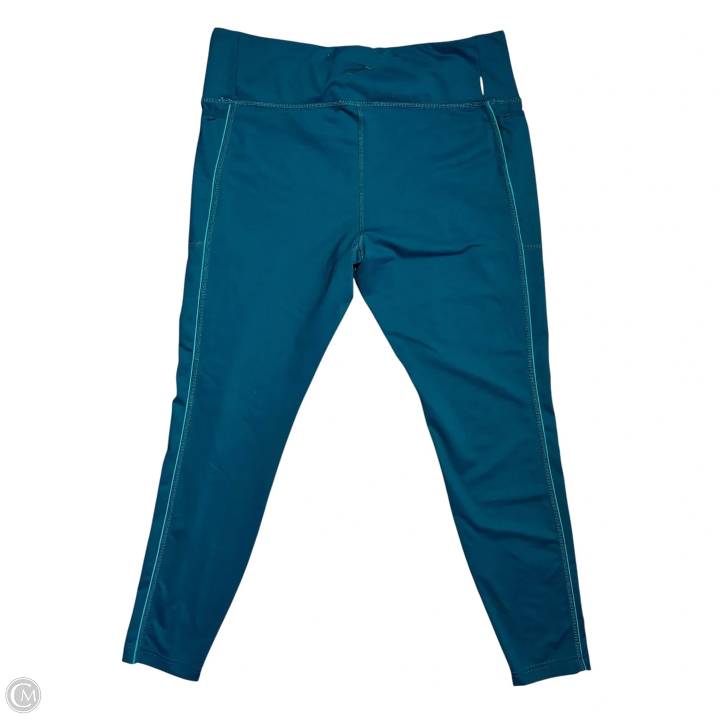 Athletic Leggings By Brooks In Teal Print, Size: L