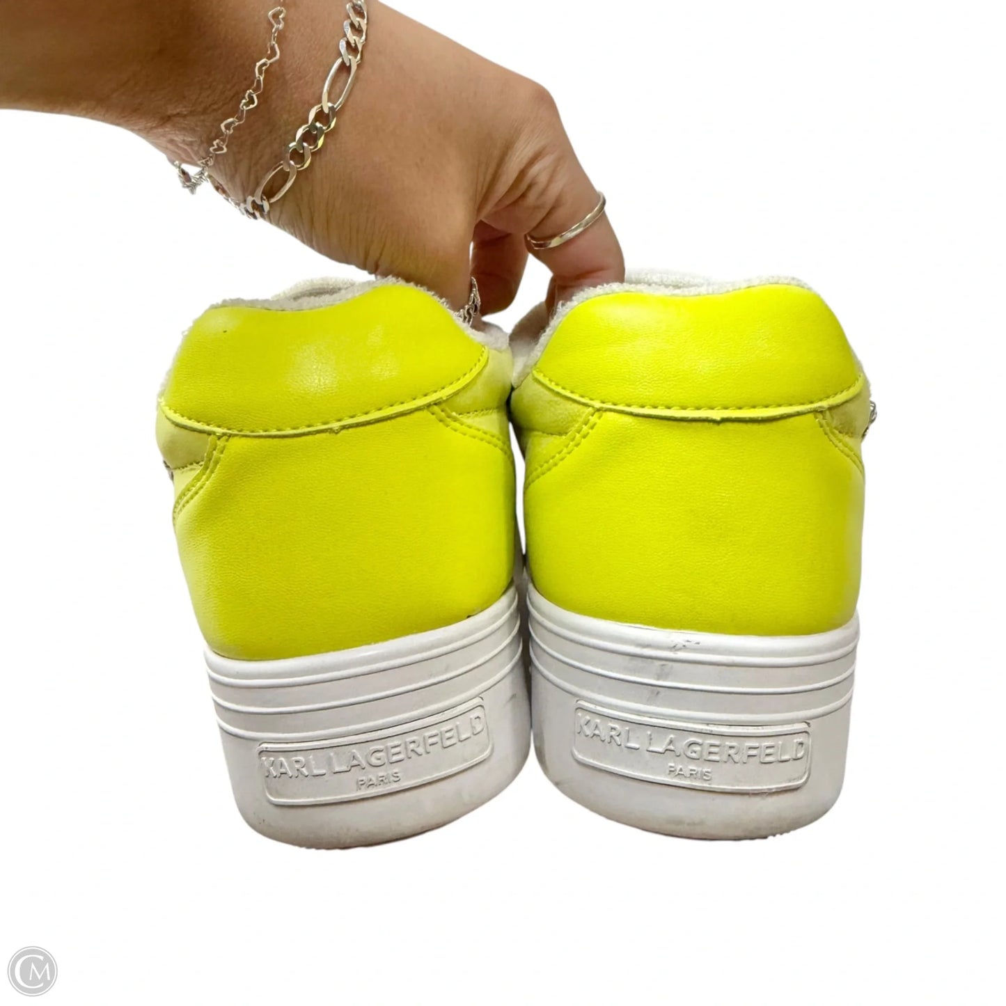 Shoes Designer By Karl Lagerfeld In Green, Size: 9
