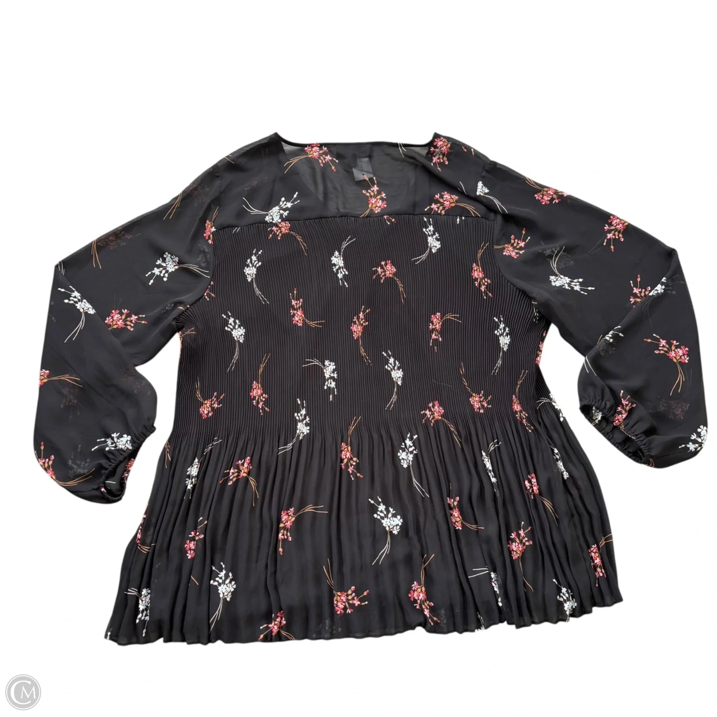 Top Long Sleeve By Lane Bryant In Floral Print, Size: 4x