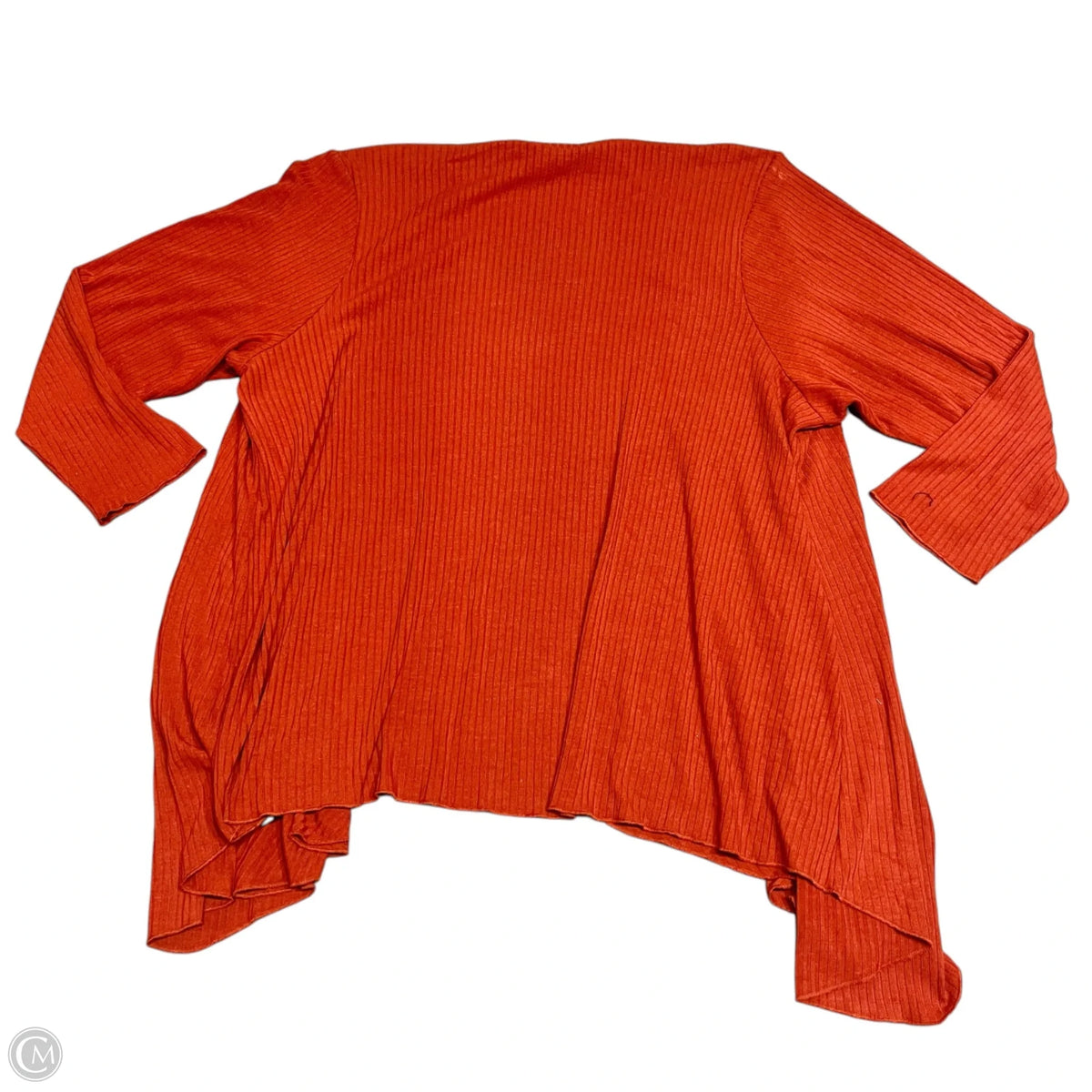 Cardigan By Context In Orange, Size: 3x