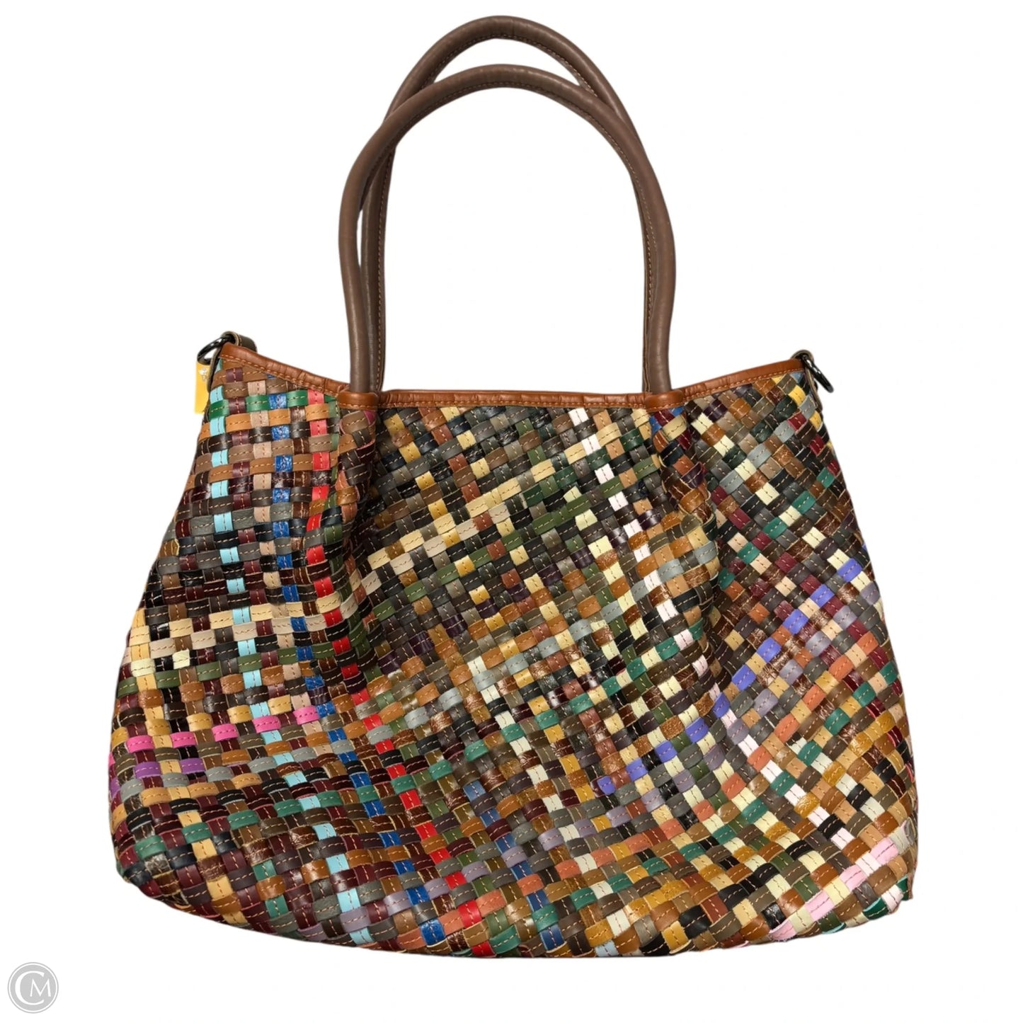 Handbag Leather By Ameri Leather, Size: Medium